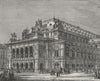VIENNA. The Opera House 1882 old antique vintage print picture