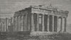 ATHENS. Ruins of the Parthenon 1882 old antique vintage print picture