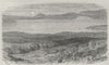 ATHENS. The Straits of Salamis 1882 old antique vintage print picture
