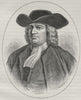 PHILADELPHIA. William Penn 1882 old antique vintage print picture