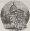 PHILADELPHIA. The Cathedral of St Peter and St Paul 1882 old antique print