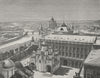 MOSCOW. General View of Moscow 1882 old antique vintage print picture