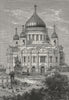 MOSCOW. Church of St Saviour 1882 old antique vintage print picture