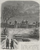 MOSCOW. The Chateau of Petrofski 1882 old antique vintage print picture
