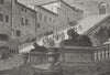 ROME. The Scala Coeli . Stairs of the Church of St Mary of the Capitol 1882