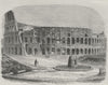 ROME. The Colosseum 1882 old antique vintage print picture