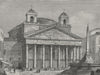 ROME. The Pantheon 1882 old antique vintage print picture