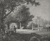 ROME. The Palace Pamphili-Doria 1882 old antique vintage print picture