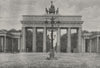 BERLIN. The Brandenburg Gate 1882 old antique vintage print picture