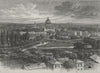 BERLIN. Potsdam, from the Brauhausberg 1882 old antique vintage print picture