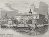 STOCKHOLM. The Royal Palace 1882 old antique vintage print picture