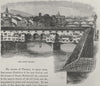 FLORENCE. The Ponte Vecchio 1882 old antique vintage print picture
