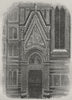 FLORENCE. Side Door of the Duomo 1882 old antique vintage print picture