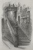 FLORENCE. Staircase of the Bargello Palace 1882 old antique print picture