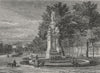 MADRID. Fountain of the Four Seasons, Prado 1882 old antique print picture