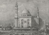 CAIRO. Roumeyleh Place, with the Mosque of Hassan 1882 old antique print