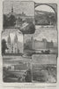 QUEBEC CITY. Laval University Beauport Parliament Jesuit College Fabrique 1882