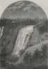 QUEBEC CITY. The Falls of Montmorenci 1882 old antique vintage print picture
