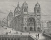 MARSEILLES. The Cathedral of Marseilles 1882 old antique vintage print picture