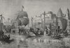 VARANASI. The Festival of Ganesa, Benares 1882 old antique print picture