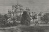 LUCKNOW. The Martiniere, Lucknow 1882 old antique vintage print picture