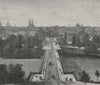 MUNICH. Munich 1882 old antique vintage print picture