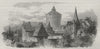 NUREMBERG. The City Walls, Nuremberg 1882 old antique vintage print picture