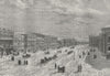 ST PETERSBURG. The Nevski Prospect 1882 old antique vintage print picture