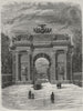 ST PETERSBURG. The Triumphal Arch of Narva 1882 old antique print picture