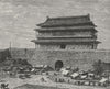 BEIJING. The Tsien-Men Gate 1882 old antique vintage print picture