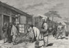 BEIJING. A Street in Pekin 1882 old antique vintage print picture