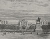 LYON. The Place Perrache 1882 old antique vintage print picture