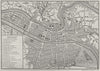 LYON. Plan of Lyons 1882 old antique vintage map chart