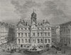 LYON. The Hotel de Ville 1882 old antique vintage print picture