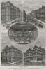 CHICAGO. Court-House; State Street; Chamber of Commerce; Post-office 1882