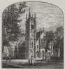CHICAGO. St James's Episcopal Church 1882 old antique vintage print picture