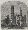 CHICAGO. University of Chicago  1882 old antique vintage print picture