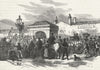 LONDON. Belgravia. Sale of Hyde Park Turnpike 1880 old antique print picture