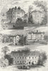 CHELSEA. Gough, Shrewsbury, Beaufort, Winchester House 1880 old antique print