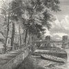 LONDON. Chelsea. Cheyne Walk & Cadogan Pier 1880 old antique print picture
