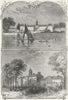 LONDON. Chelsea-Hospital 1880 old antique vintage print picture