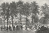 CHELSEA. Hospital. Rotunda, Ranelagh Gdns, in 1750 1880 old antique print