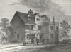 LONDON. Chelsea World's End pub, in 1790 1880 old antique print picture