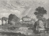 LONDON. ChelseaThe Pavilion, Hans Place, in 1800 1880 old antique print