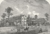 LONDON. South Kensington. TB Hospital, Brompton 1880 old antique print picture