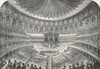 LONDON. South Kensington. Albert Hall 1880 old antique vintage print picture
