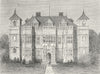 LONDON. Kensington. Campden House, 1720 1880 old antique vintage print picture