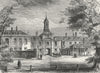 LONDON. Kensington. West front of Palace 1880 old antique print picture