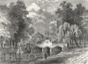 LONDON. Kensington Gdns. Outfall of Westbourne 1880 old antique print picture