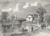 LONDON. Paddington. Canal, 1820 1880 old antique vintage print picture